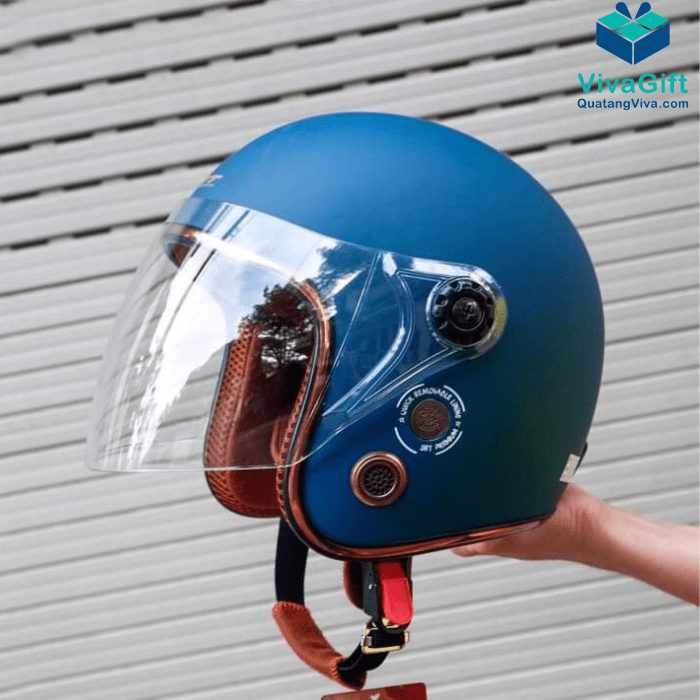 Mũ bảo hiểm Đầu không kính bảo hành in logo sản phẩm theo yc Mũ bảo hiểm Đầu ko kính bh in logo theo yc