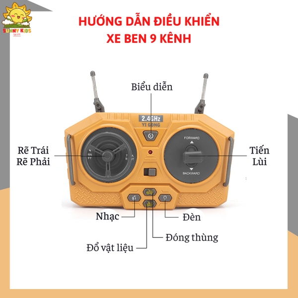 Xe ben điều khiển từ xa Xe ben điều khiển từ xa