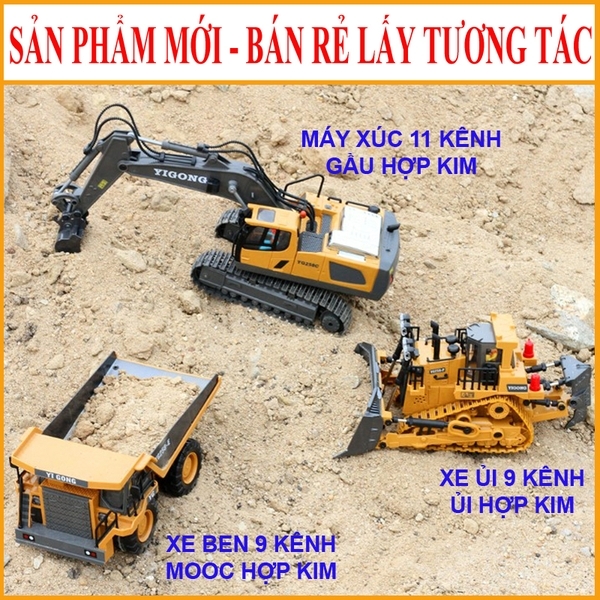Xe ben Đồ đùa Điều khiển tự xa kênh nhiều loại sạc pin Xe ben Đồ đùa Điều khiển trường đoản cú xa kênh các loại sạc pin
