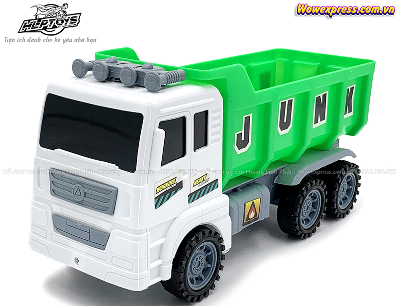 Xe ben chở cat xanh Xe ben chở mèo xanh