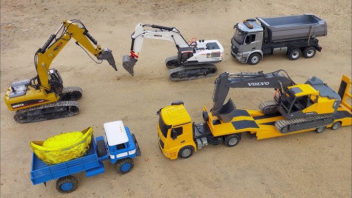 Xe cẩu múc mèo đào vàng thuộc xe container chở máy xúc Đất xe cộ cuốc Ô tô xe cài đặt Điều khiển trường đoản cú xa Xe cẩu múc mèo đào vàng cùng xe container chở máy xúc Đất xe cuốc Ô đánh xe download Điều khiển tự xa